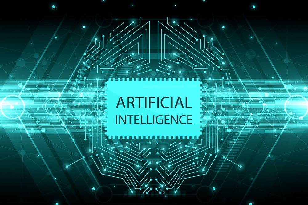 Un cerebro de circuitos luminoso que representa la inteligencia artificial